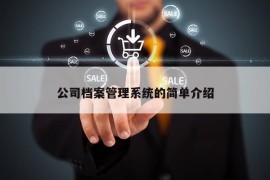 公司档案管理系统的简单介绍