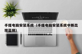 手提电脑安装系统（手提电脑安装系统中断出现蓝屏）