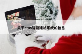 关于cms智能建站系统的信息