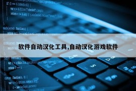 软件自动汉化工具,自动汉化游戏软件