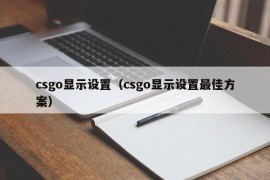 csgo显示设置（csgo显示设置最佳方案）