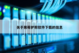 关于黑莓护照软件下载的信息