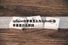 iphone白苹果怎么办|iphone白苹果是什么原因