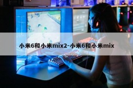 小米6和小米mix2-小米6和小米mix