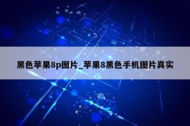 黑色苹果8p图片_苹果8黑色手机图片真实