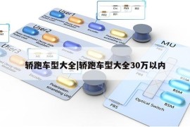 轿跑车型大全|轿跑车型大全30万以内