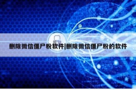 删除微信僵尸粉软件|删除微信僵尸粉的软件