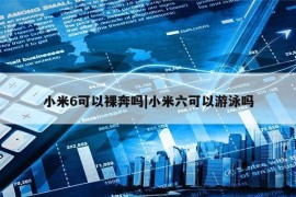 小米6可以裸奔吗|小米六可以游泳吗