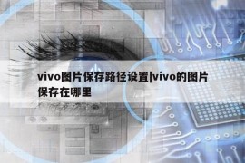 vivo图片保存路径设置|vivo的图片保存在哪里