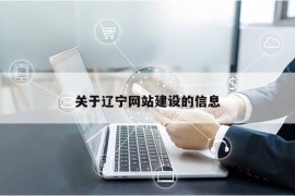 关于辽宁网站建设的信息