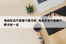 电动车充气泵哪个牌子好_电动车充气泵哪个牌子好一点