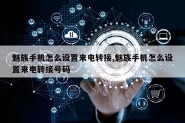 魅族手机怎么设置来电转接,魅族手机怎么设置来电转接号码