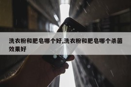 洗衣粉和肥皂哪个好,洗衣粉和肥皂哪个杀菌效果好