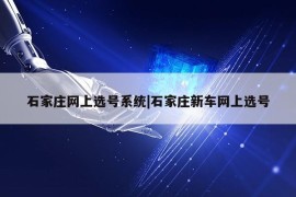 石家庄网上选号系统|石家庄新车网上选号