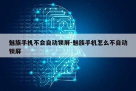 魅族手机不会自动锁屏-魅族手机怎么不自动锁屏