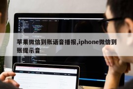 苹果微信到账语音播报,iphone微信到账提示音