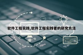 软件工程实践,软件工程实践者的研究方法