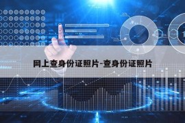 网上查身份证照片-查身份证照片