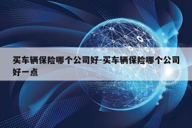 买车辆保险哪个公司好-买车辆保险哪个公司好一点