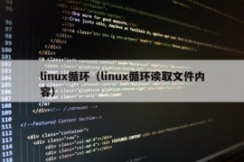 linux循环（linux循环读取文件内容）