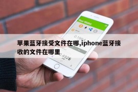 苹果蓝牙接受文件在哪,iphone蓝牙接收的文件在哪里