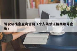 驾驶证档案查询官网（个人驾驶证档案编号查询）