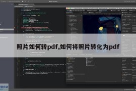 照片如何转pdf,如何将照片转化为pdf