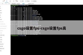 csgo设置fps-csgo设置fps高