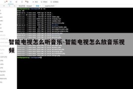 智能电视怎么听音乐-智能电视怎么放音乐视频