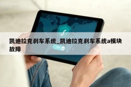 凯迪拉克刹车系统_凯迪拉克刹车系统a模块故障