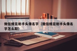 微信豌豆射手头像名字（微信豌豆射手头像名字怎么取）