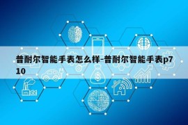 普耐尔智能手表怎么样-普耐尔智能手表p710