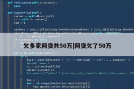 欠多家网贷共50万|网贷欠了50万