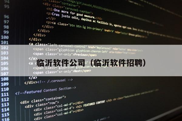 临沂软件公司（临沂软件招聘）第1张-网络科技学堂