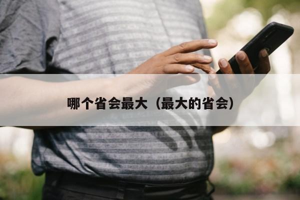 哪个省会最大（最大的省会）第1张-网络科技学堂