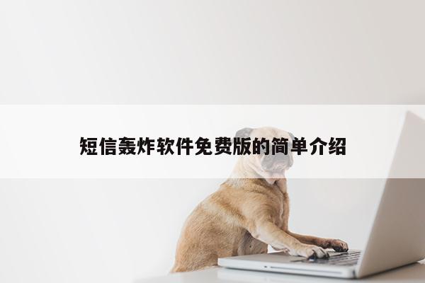 短信轰炸软件免费版的简单介绍第1张-网络科技学堂