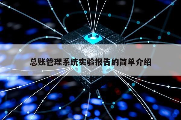 总账管理系统实验报告的简单介绍第1张-网络科技学堂