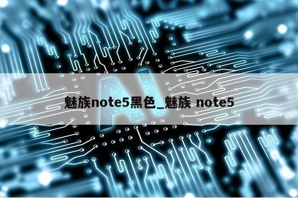 魅族note5黑色_魅族 note5第1张-网络科技学堂