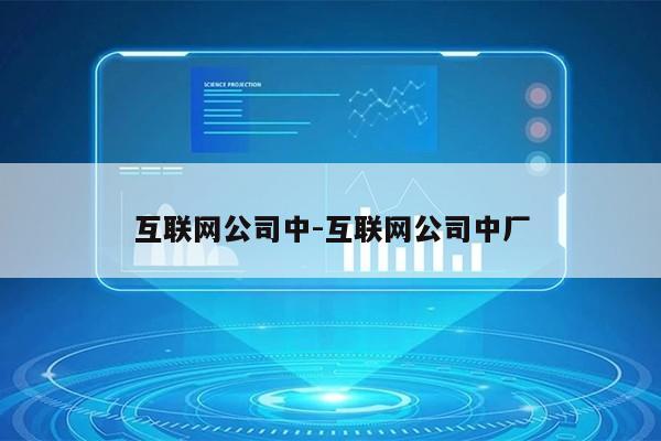 互联网公司中-互联网公司中厂第1张-网络科技学堂