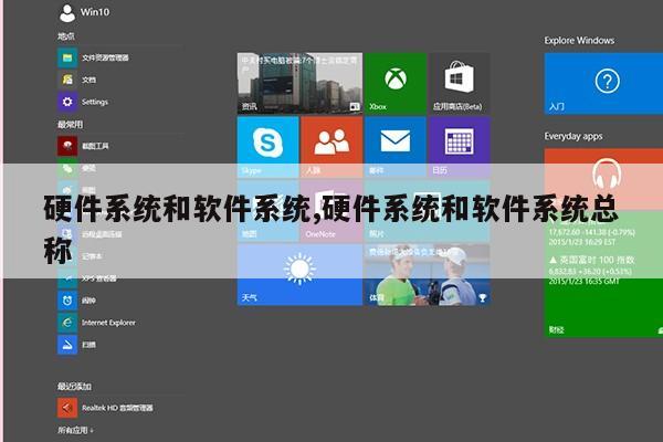 硬件系统和软件系统,硬件系统和软件系统总称第1张-网络科技学堂
